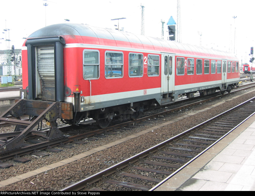 A DeutchBahn coach spotted on a siding